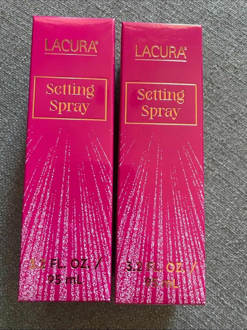 Setting Spray - Pink and Gold Lacura 2 pc